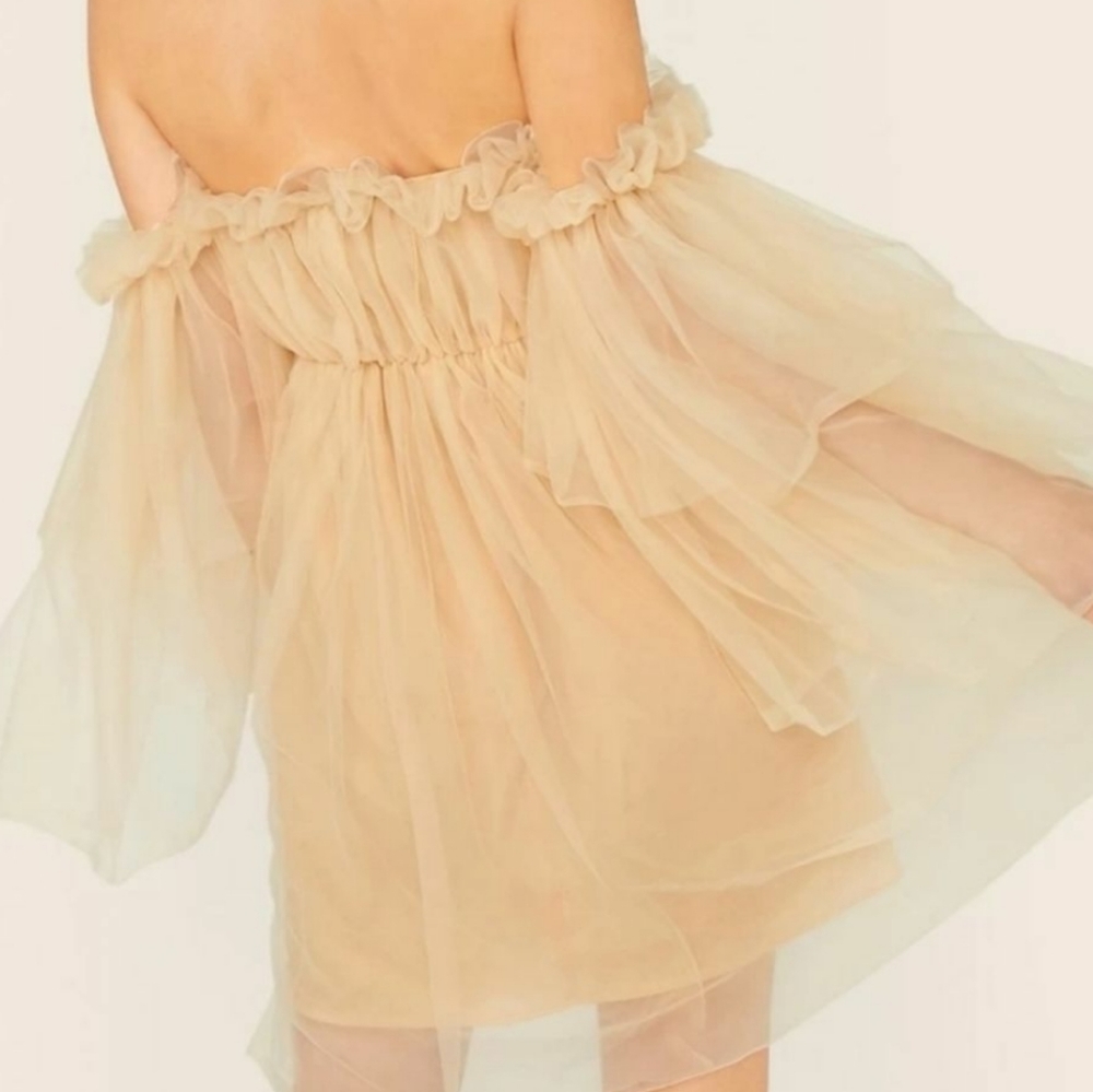 Tulle champagne dress xs - Picture 2 of 7